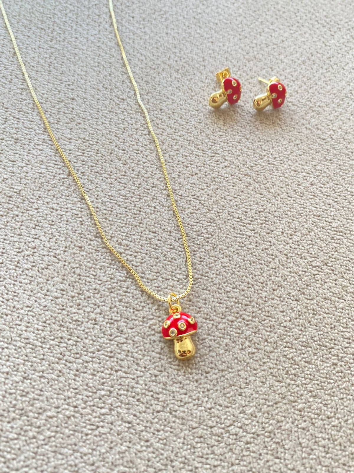 Set Lucky Mushroom  Cover Gold