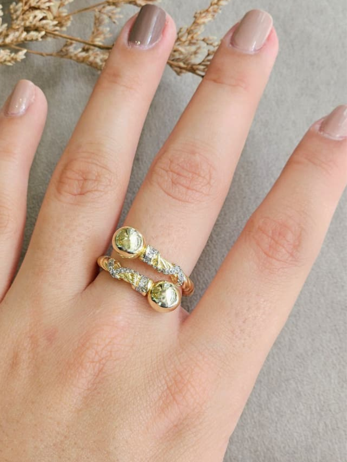 Anillo Aurora Cover Gold