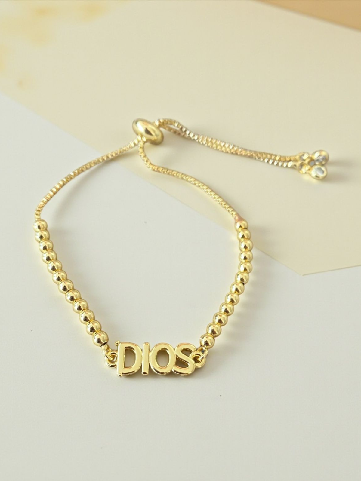 Pulsera cover gold Dios
