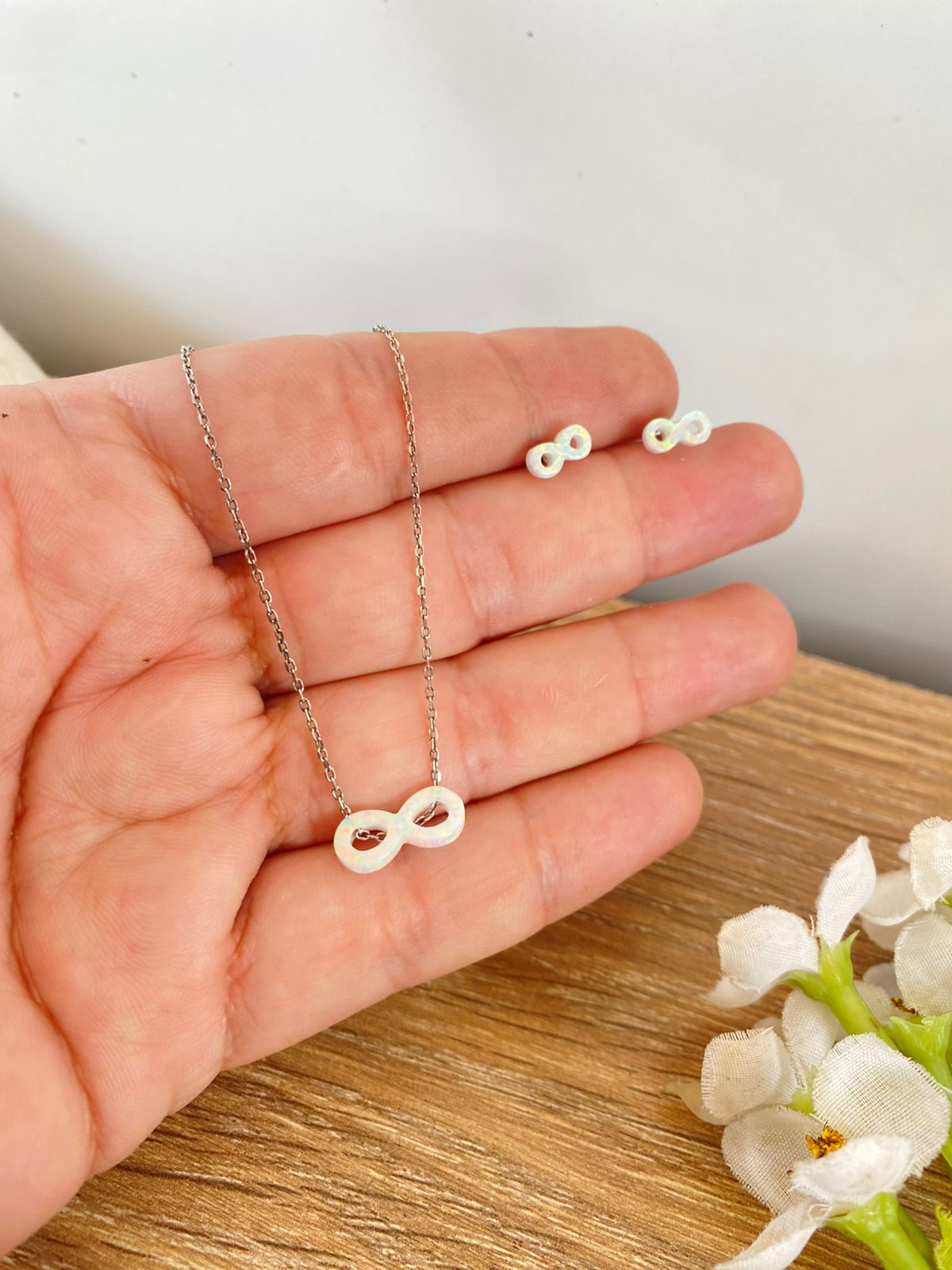 Set plata italiana infinito de  45 cm de largo