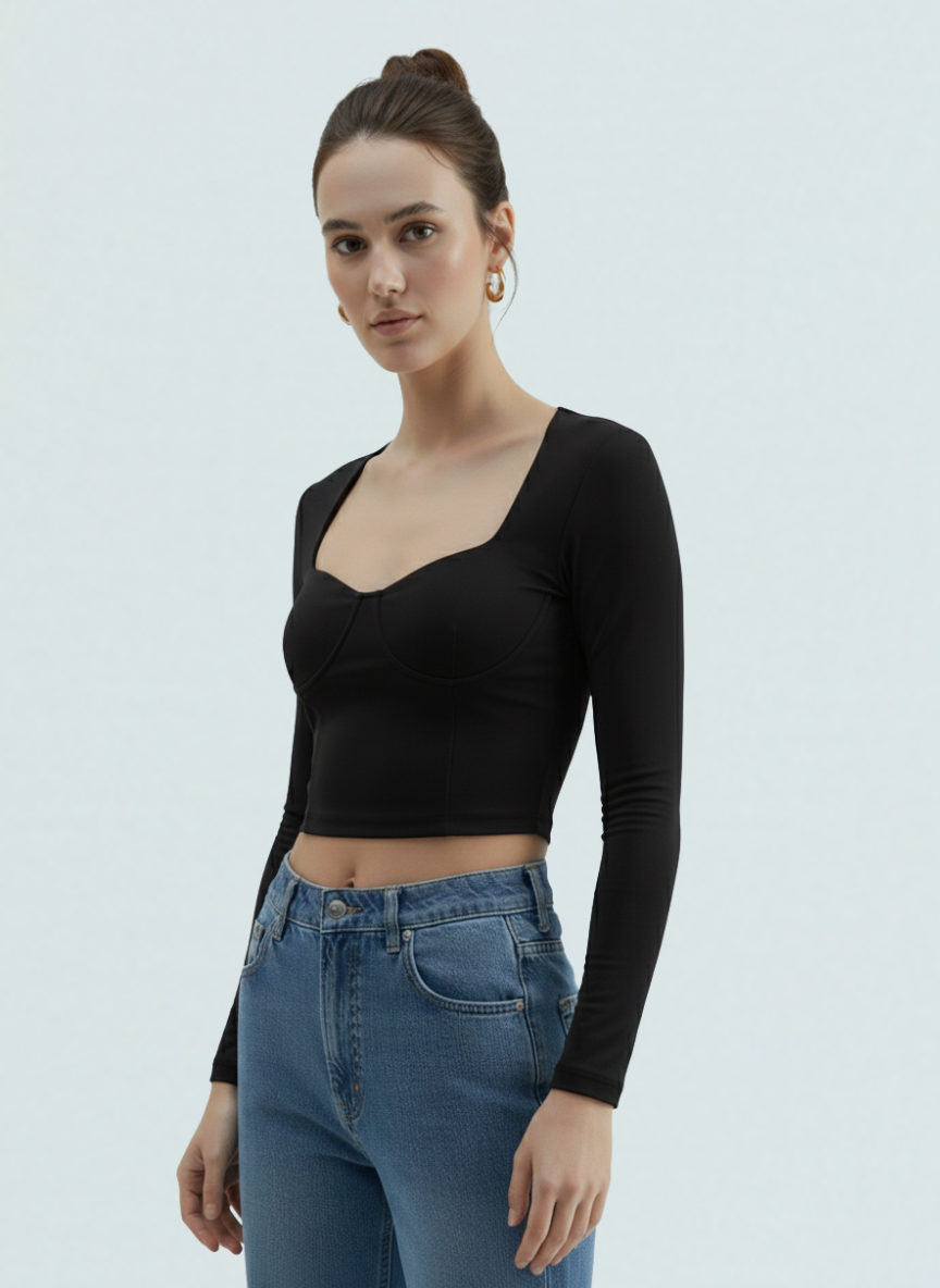 Top  Noir Elegance
